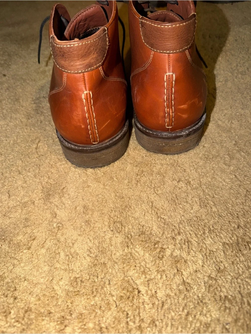 Johnston and Murphy Men's Brown Leather Chukka Boots - Classic Casual Size 13M